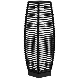 Solar Floor Lamp, Outdoor Rattan Garden Lantern Pathway Light & Decorative Driveway Lighting with Auto On/Off LED Lights for Porch, Yard, Lawn Solar Floor Lamp, Outdoor Rattan Garden Lantern Pathway Light & Decorative Driveway Lighting with Auto On/Off LED Lights for Porch, Yard, Lawn