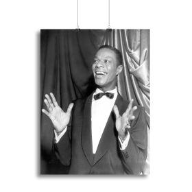 Nat King Cole Canvas Print or Poster (Type: Standard Framed Canvas Print, size: 16" x 12" / 42cm x 30cm (approx))