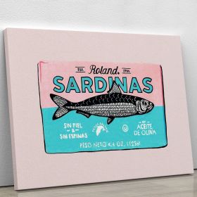 Roland Sardinas Canvas Print or Poster (Type: Poster Print, size: 12" x 8" / 30cm x 20cm approx)