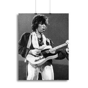 Keith Richards at Earls Court Canvas Print or Poster (Type: Poster Print, size: 40" x 26" / 100cm x 65cm (approx))